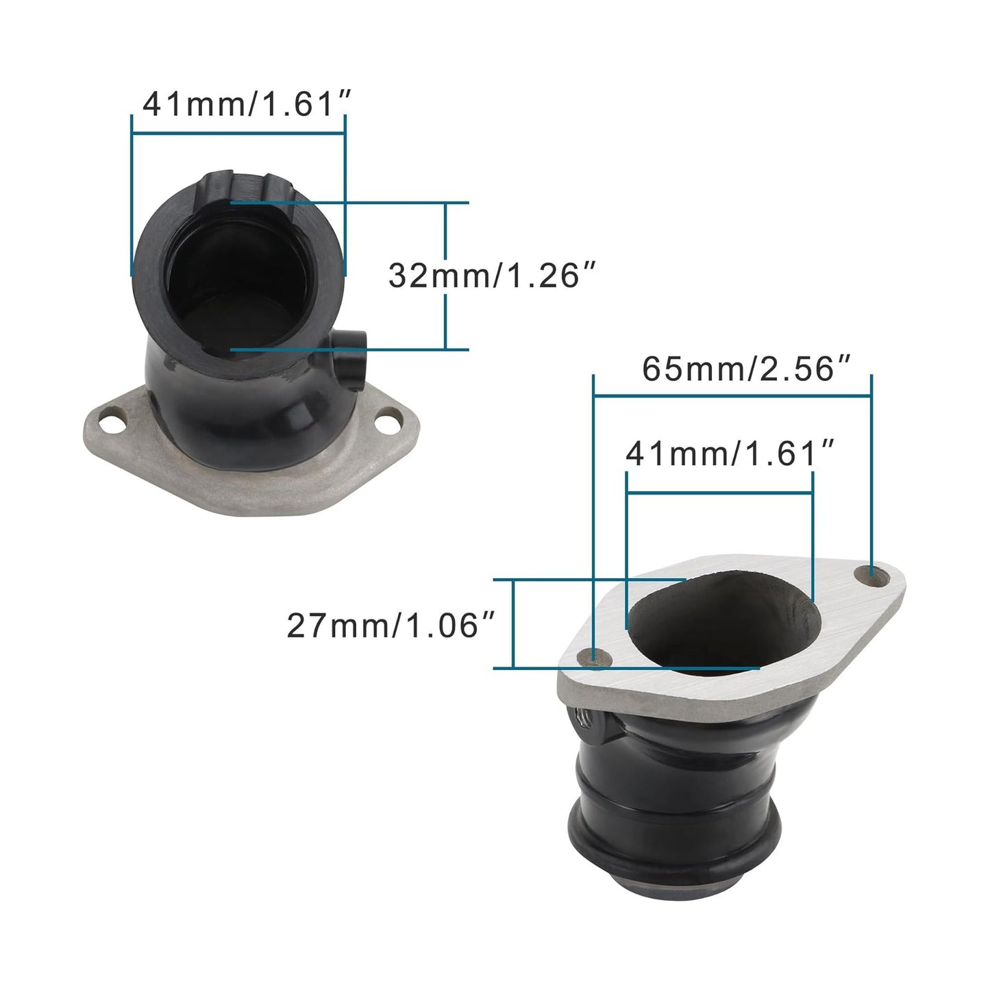 GOOFIT Intake Manifold Pipe Replacement for 16221-358-000 FL250 Odyssey 250 1977-1984 MT250 Elsinore 1974-1976