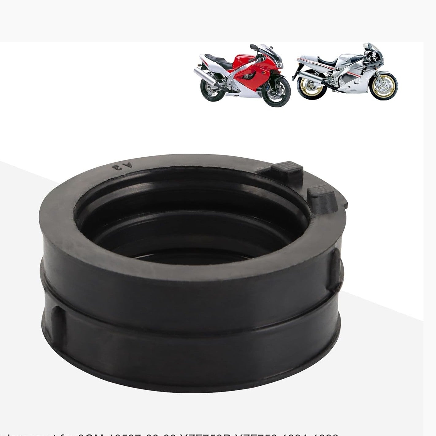 GOOFIT Intake Manifold Pipe Replacement for 3GM-13597-00-00 YZF750R YZF750 1994-1998 FZR1000 1989-1995 YZF1000R Thunderace YZF1000 1997-2001