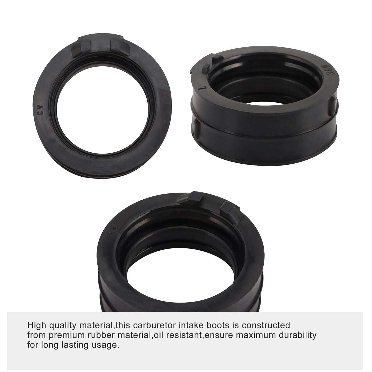 GOOFIT Intake Manifold Pipe Replacement for 3GM-13597-00-00 YZF750R YZF750 1994-1998 FZR1000 1989-1995 YZF1000R Thunderace YZF1000 1997-2001