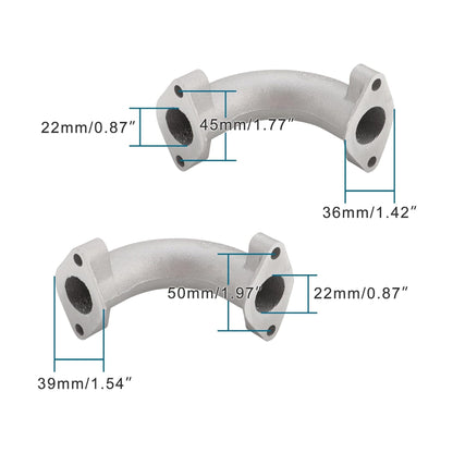 GOOFIT Intake Manifold Pipe Replacement for 50cc 70cc 90cc 110cc Taotao ATV Dirt Bike Go Kart