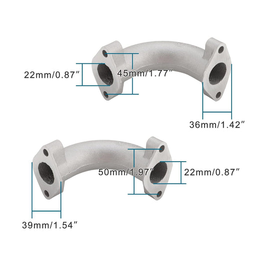 GOOFIT Intake Manifold Pipe Replacement for 50cc 70cc 90cc 110cc Taotao ATV Dirt Bike Go Kart