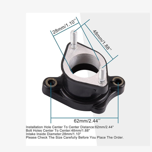 GOOFIT Intake Manifold Pipe Replacement for CG 125cc 150cc 200cc Taotao Sunl ATV Dirt Bike Go Kart