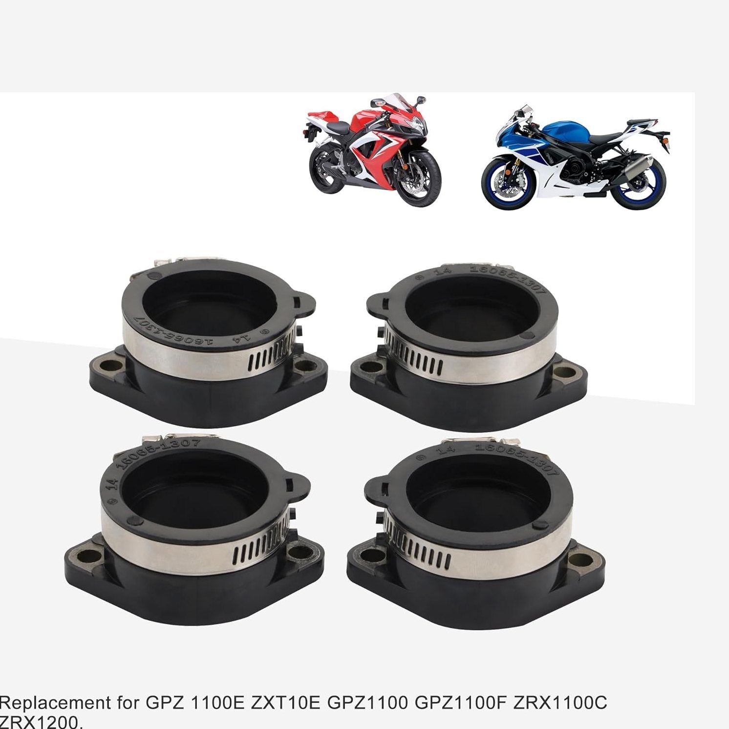GOOFIT Intake Manifold Pipe Replacement for GPZ 1100E ZXT10E GPZ1100 GPZ1100F ZRX1100C ZRX1200