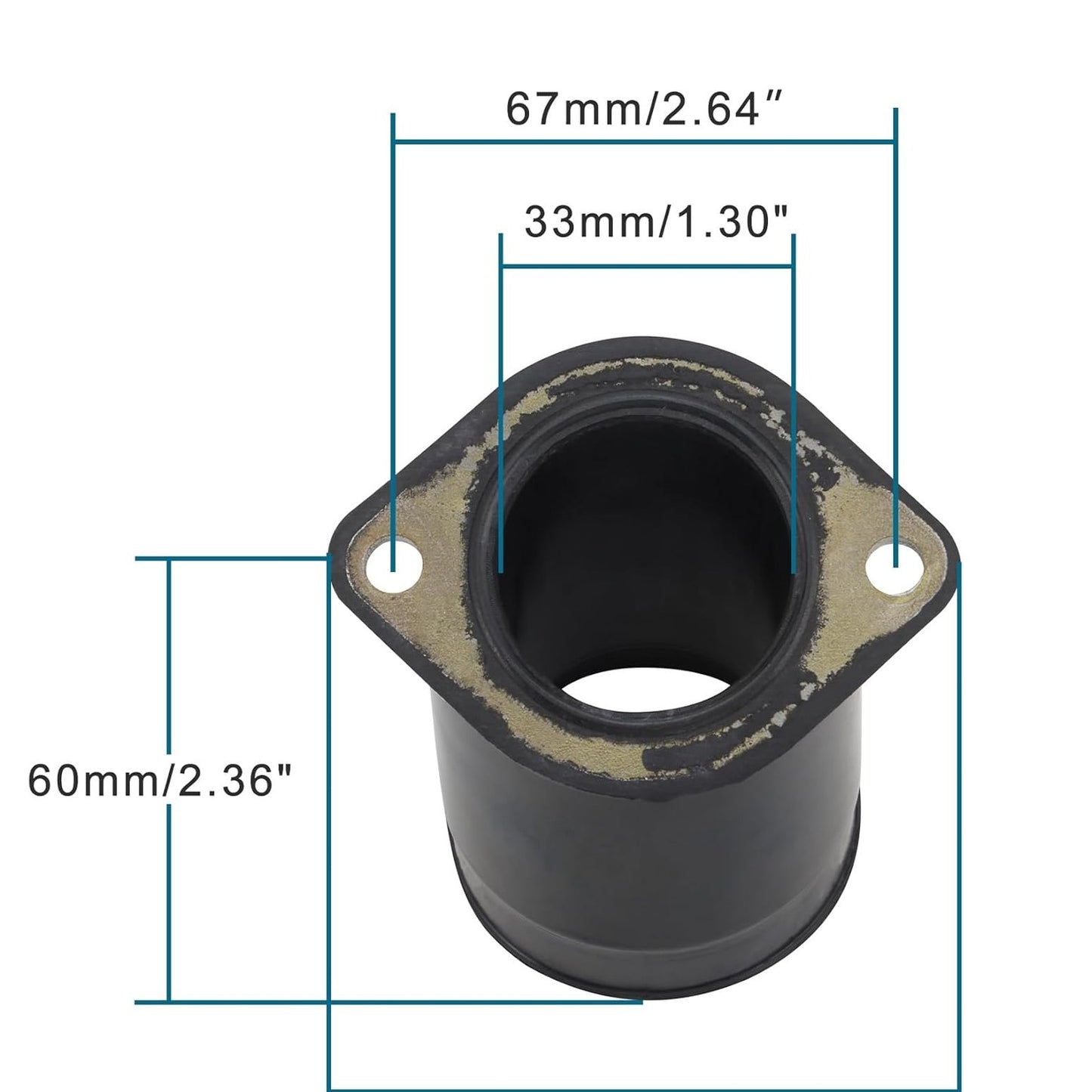 GOOFIT Intake Manifold Pipe Replacement for KVF400 Prairie 400 16065-1337