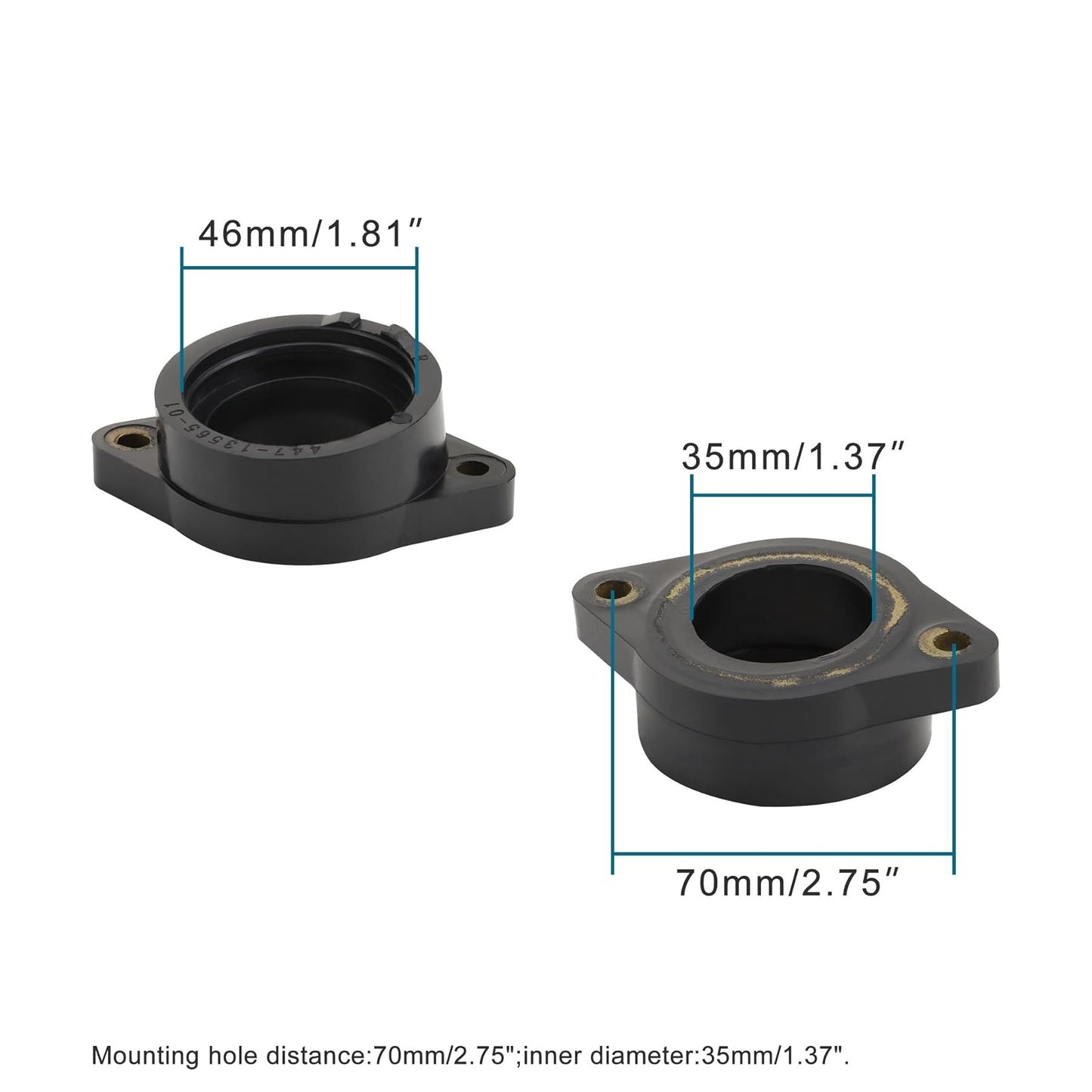 GOOFIT Intake Manifold Pipe Replacement for XS650 1975-1977 TX650 1973-1975 447-13555-01 447-13565-01