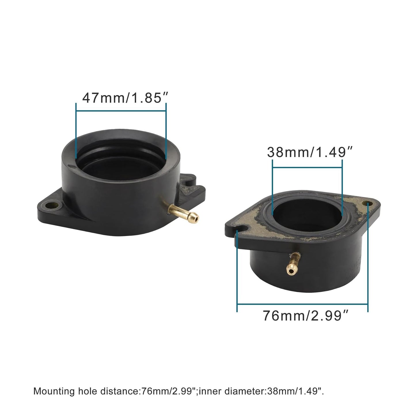GOOFIT Intake Manifold Pipe Replacement for XV700 1984-1987 XV750 1981-1997 XV920 1981-1983 XV1100 1988-1999