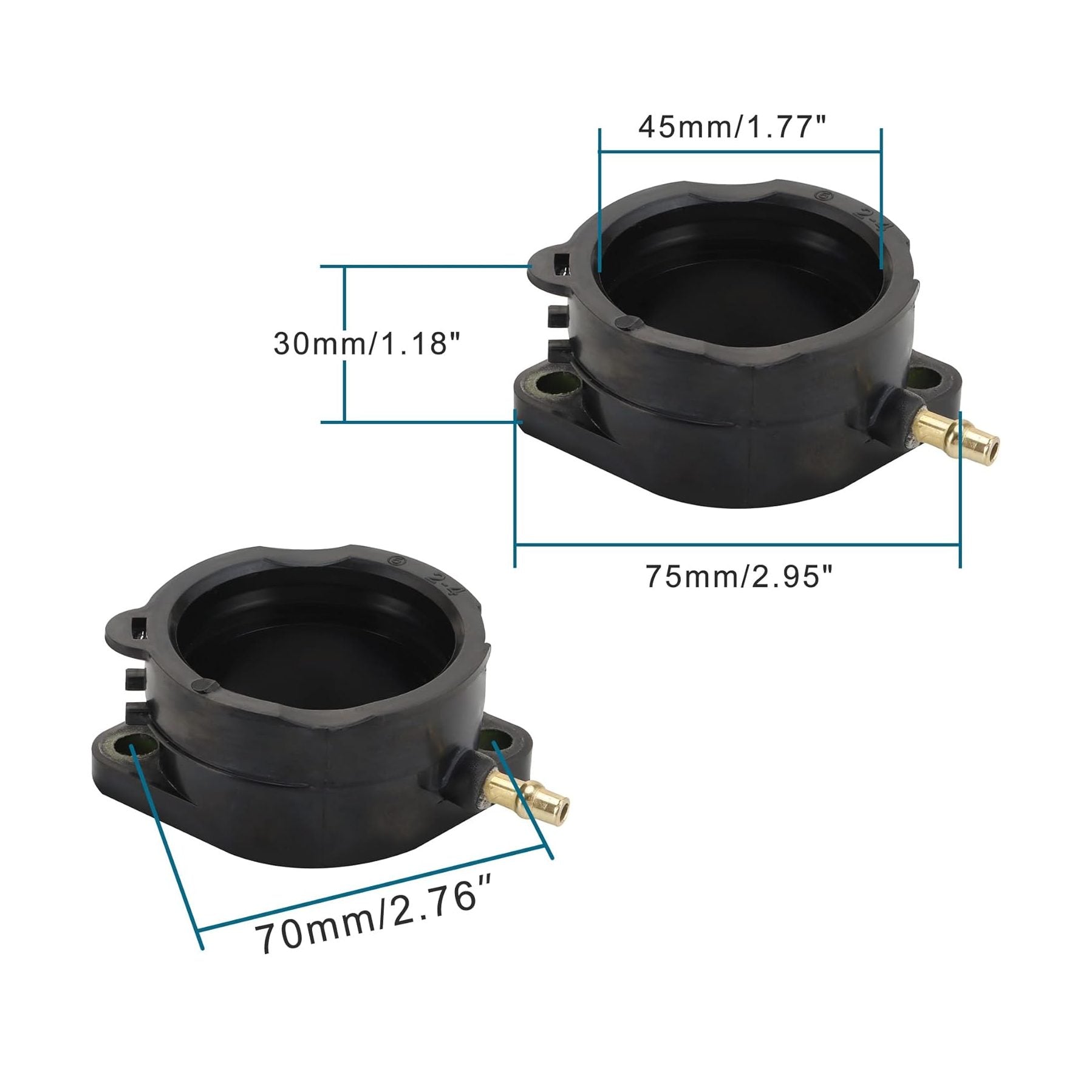 GOOFIT Intake Manifold Pipe Replacement for ZX1100 ZX1200 ZZR1200 ZX11 ZX 1100 ZZ-R1100