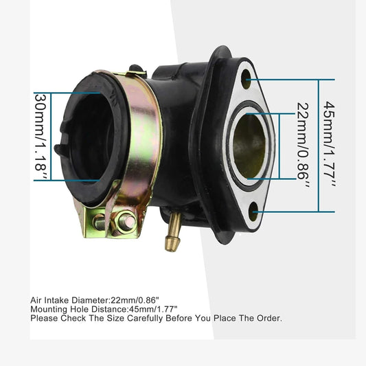 GOOFIT Intake Manifold Pipe for GY6 125cc 150cc Scooters Go Karts ATV Moped Scooter Dune Buggy