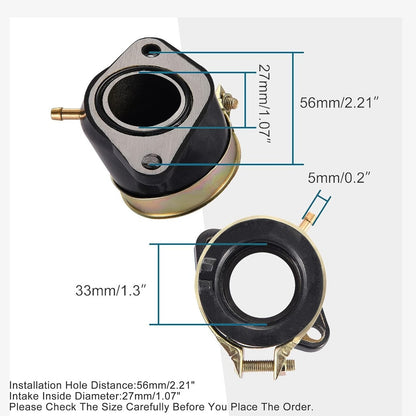 GOOFIT Intake Manifold Pipe with Air-Injection Replacement for CN250 CH250 Water-Cooled 250 ATV Scooter