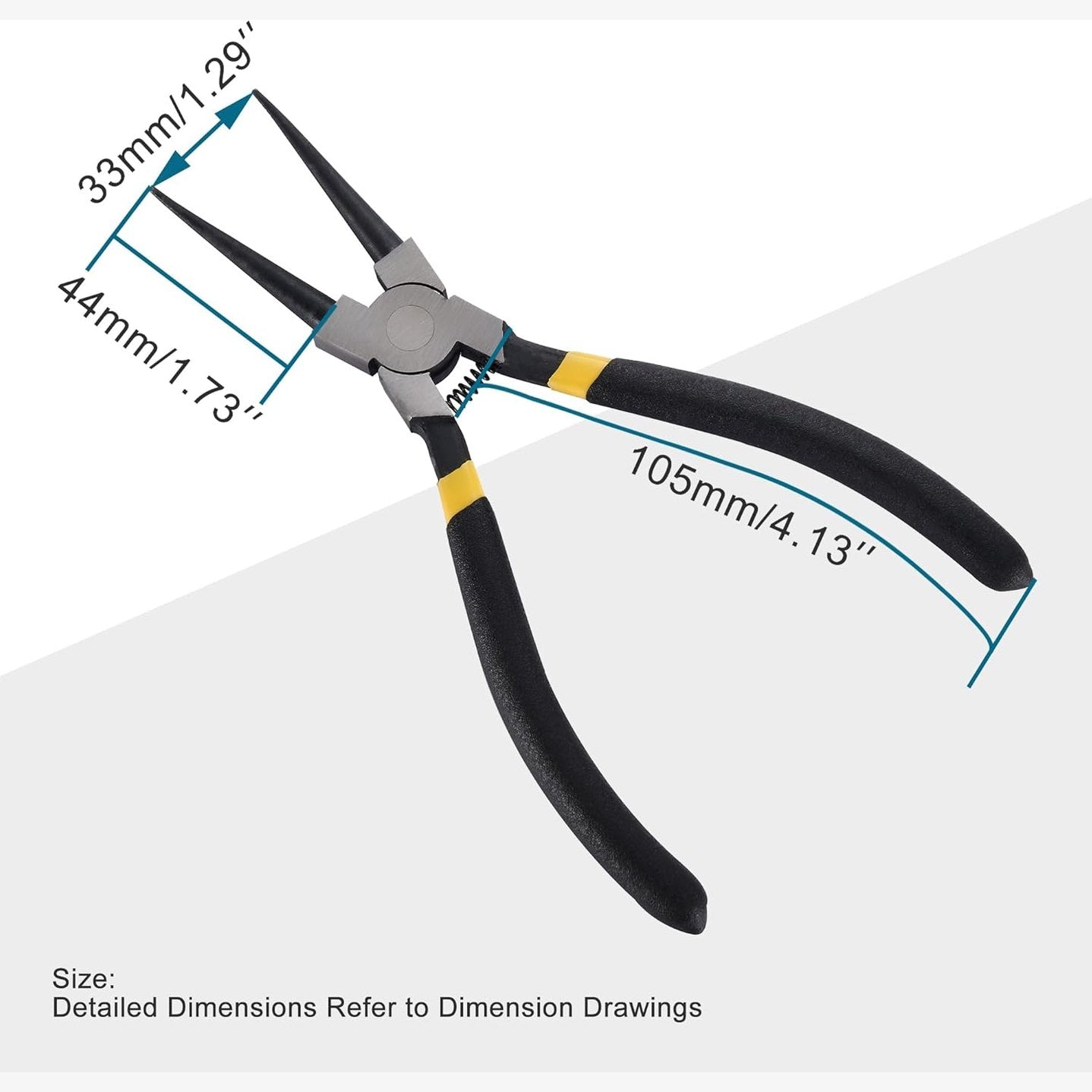 GOOFIT K-06 Hand Tool Internal Straight Precision Retaining Snap Ring Circlip Pliers