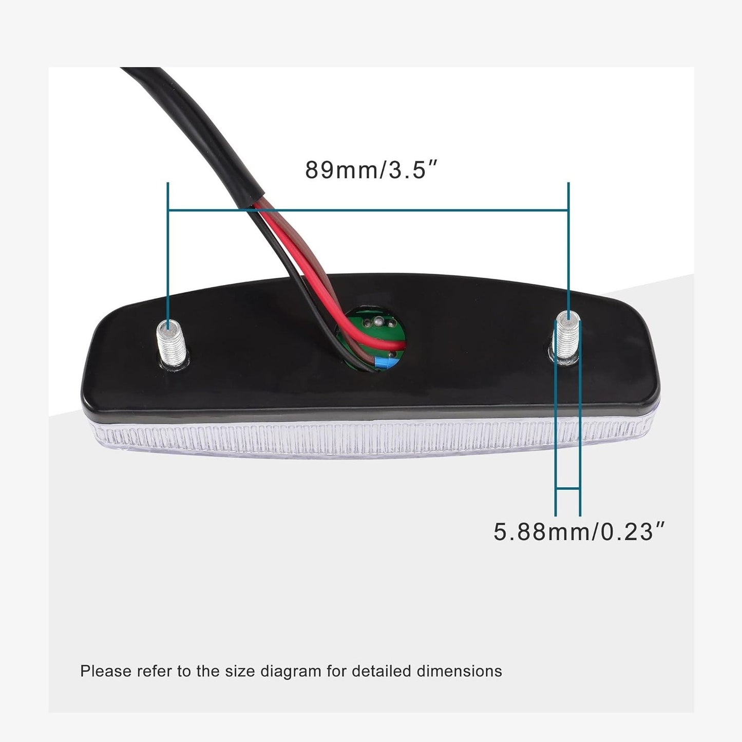 GOOFIT LED Rear Tail Brake Lights Replacement for 50cc 70 Cc 90cc 110cc 125cc 150cc ATV Quad TaoTao Roketa Baja Sunl Jonway