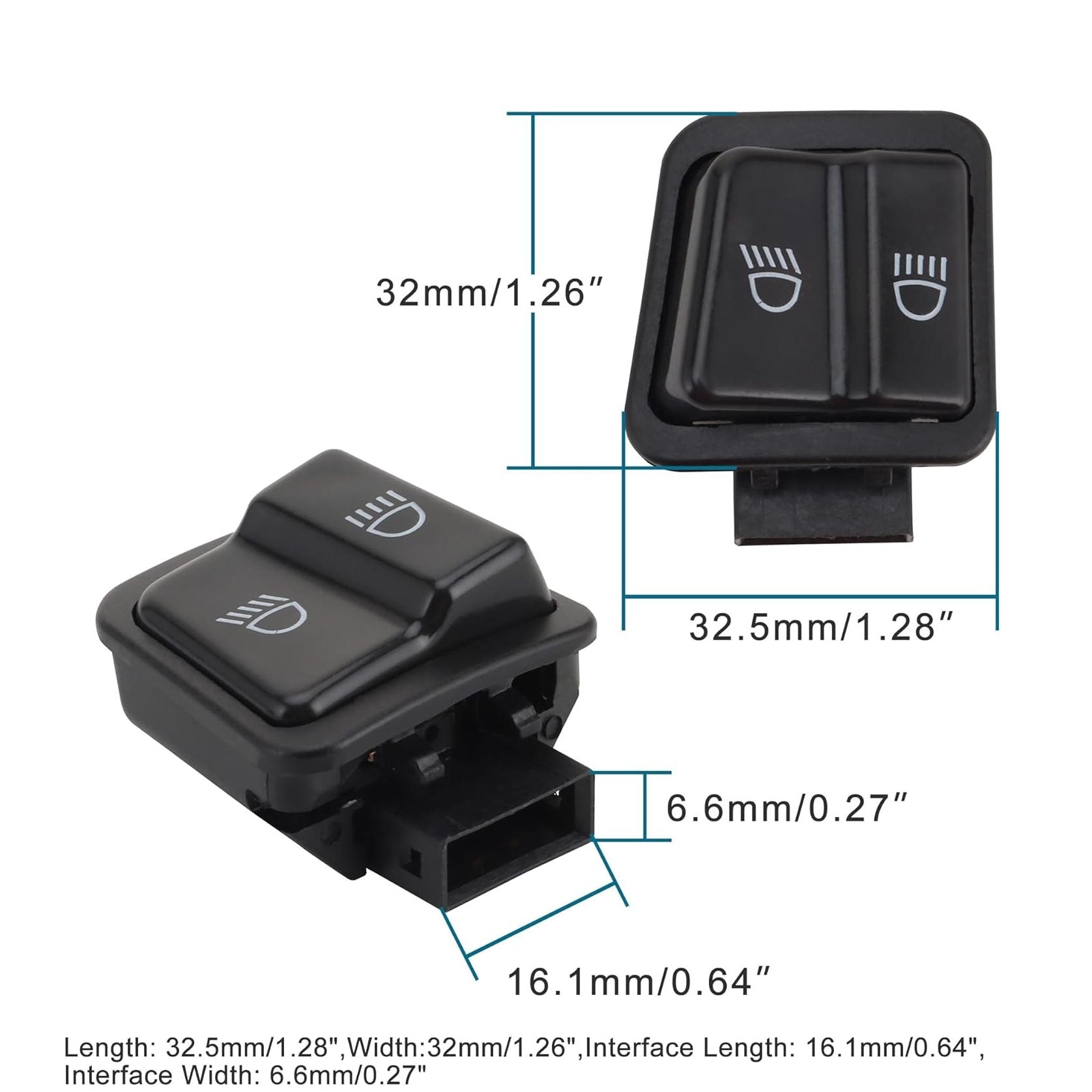 GOOFIT Lighting Dimmer Switch for 50cc 70cc 90cc 110cc 125cc 150cc Motorcycle Bike Scooter Dirt Bike