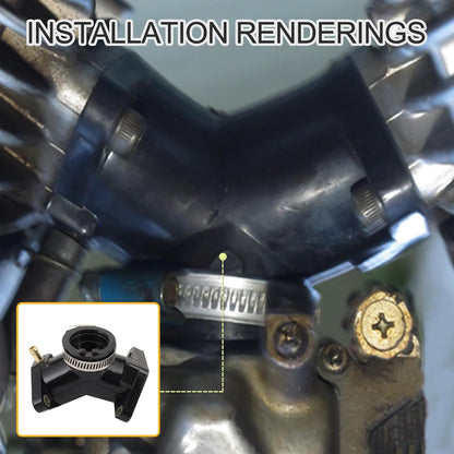 GOOFIT Manifold Intake Inlet Pipe Replacement for XV125 240 250V-Star Virago 2UJ-13586-00 4RF-13586-00 4RF-13586-01 Motorcycle