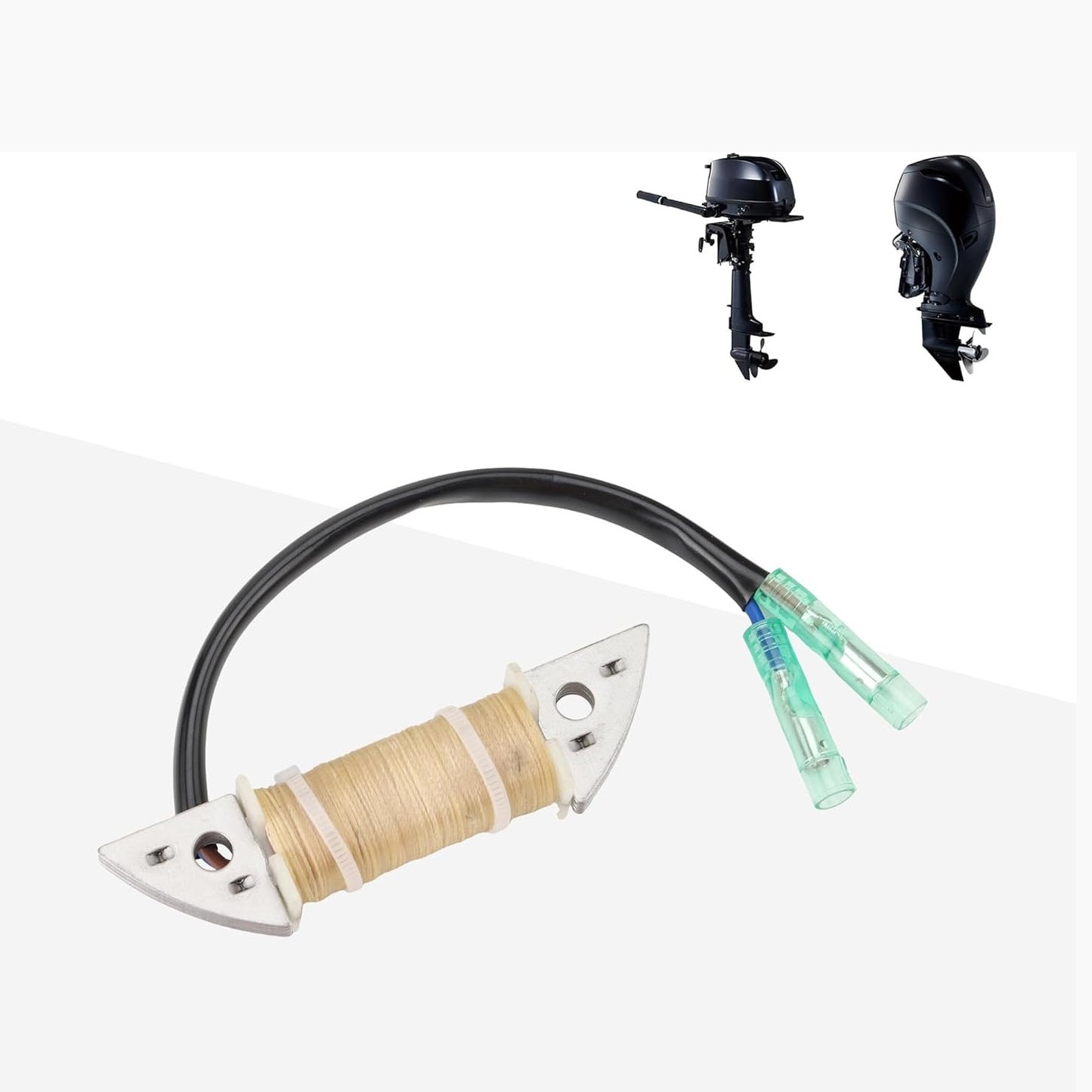 GOOFIT Marine Charge Coil Replacement for 9.9 HP 15 HP Outboard Engine 63V-85520-00-00 63V-85520-01-00 Sierra 18-5183