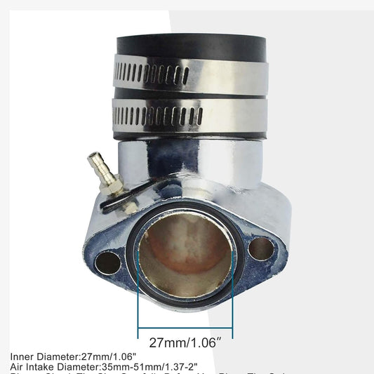 GOOFIT Mental Intake Manifold Pipe Replacement for 4 stroke GY6 125cc 150cc Scooter Go Kart Quad ATV