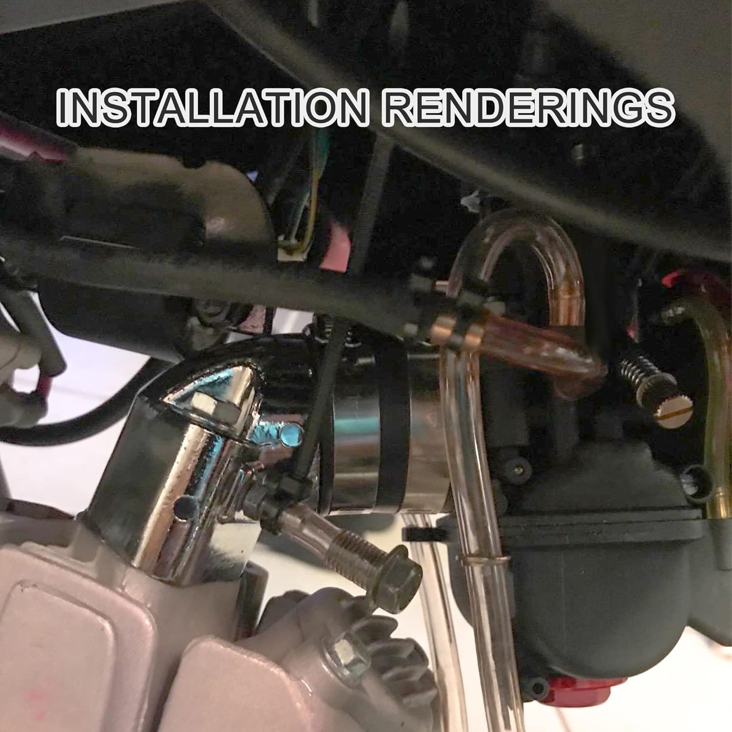 GOOFIT Mental Intake Manifold Pipe Replacement for 4 stroke GY6 125cc 150cc Scooter Go Kart Quad ATV