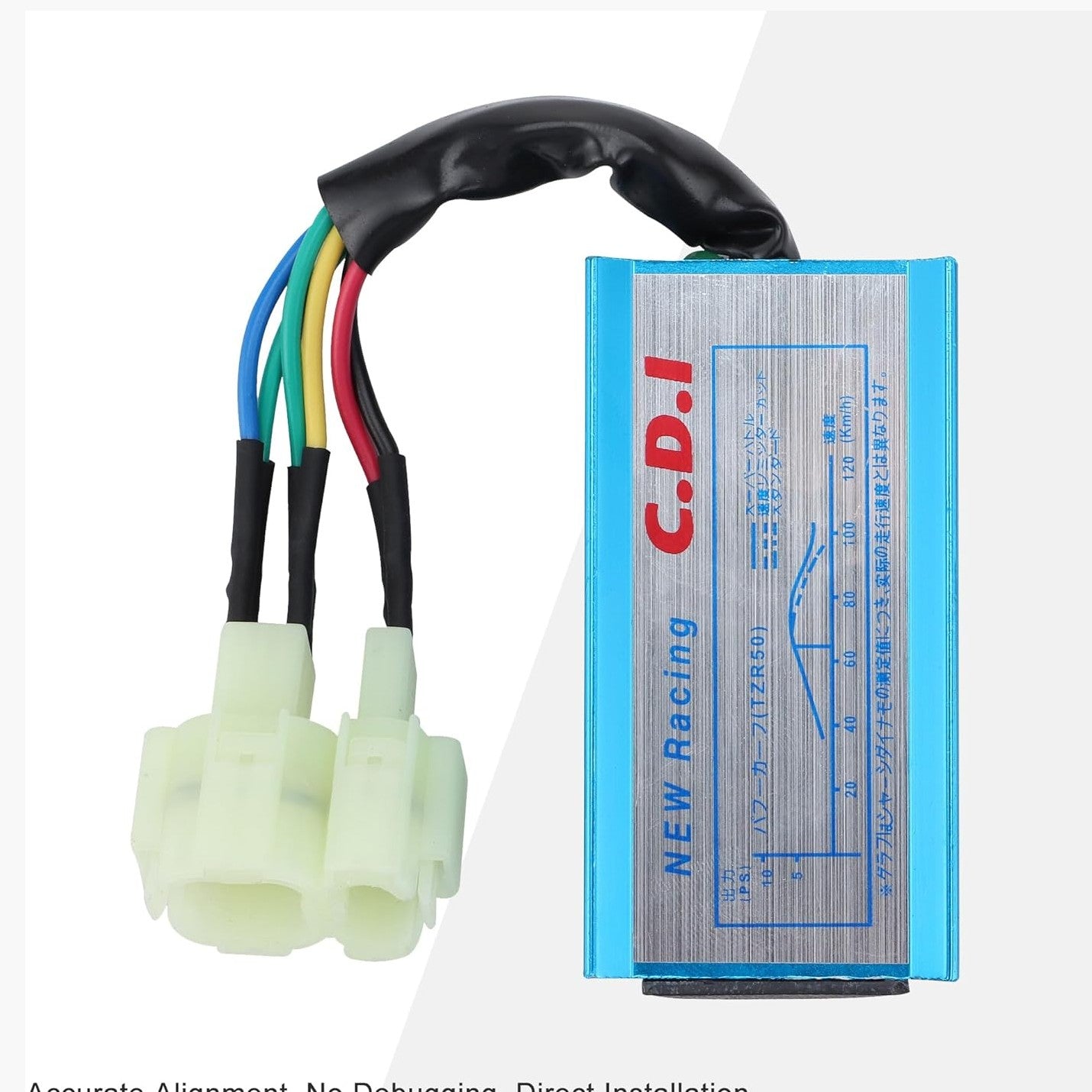 GOOFIT Modified 6 Pin CDI Racing Ignition Coil Set Replacement for Yerf Dog GY6 50cc 60cc 80cc 125cc 150cc 139QMB 152QMI 157QMJ Engines Go Kart ATV Scooter Dirt Bikes