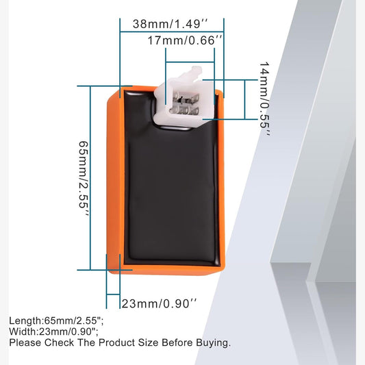 GOOFIT Modified Orange AC 5 pin Male Plug CDI for 50cc 70cc 90cc 110cc 125cc Horizontal Engine Trolley ATV Dirt Bike Dune Buggy