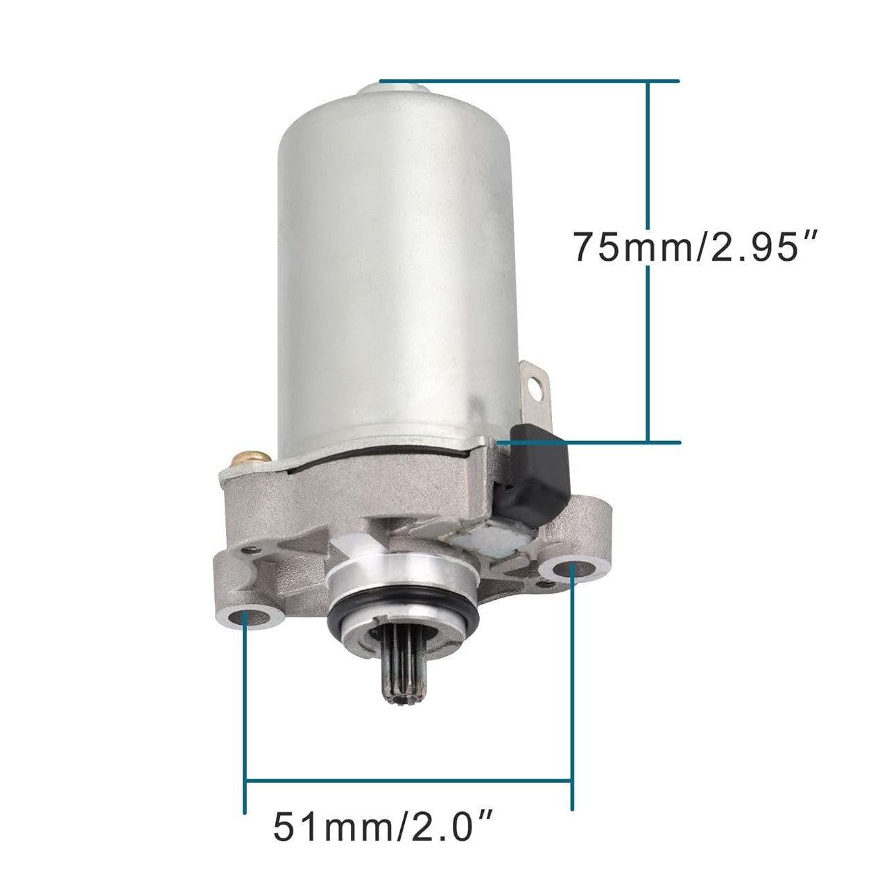 GOOFIT Motorcycle 10 Teeth Starter Motor Replacement for Suzuki sr 50 AG50 ZIP50 JOG 50cc Liberty 50 CH80 Minarelli 1PE40QMB