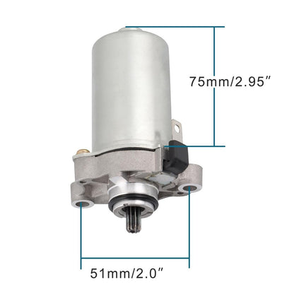 GOOFIT Motorcycle 10 Teeth Starter Motor Replacement for Suzuki sr 50 AG50 ZIP50 JOG 50cc Liberty 50 CH80 Minarelli 1PE40QMB