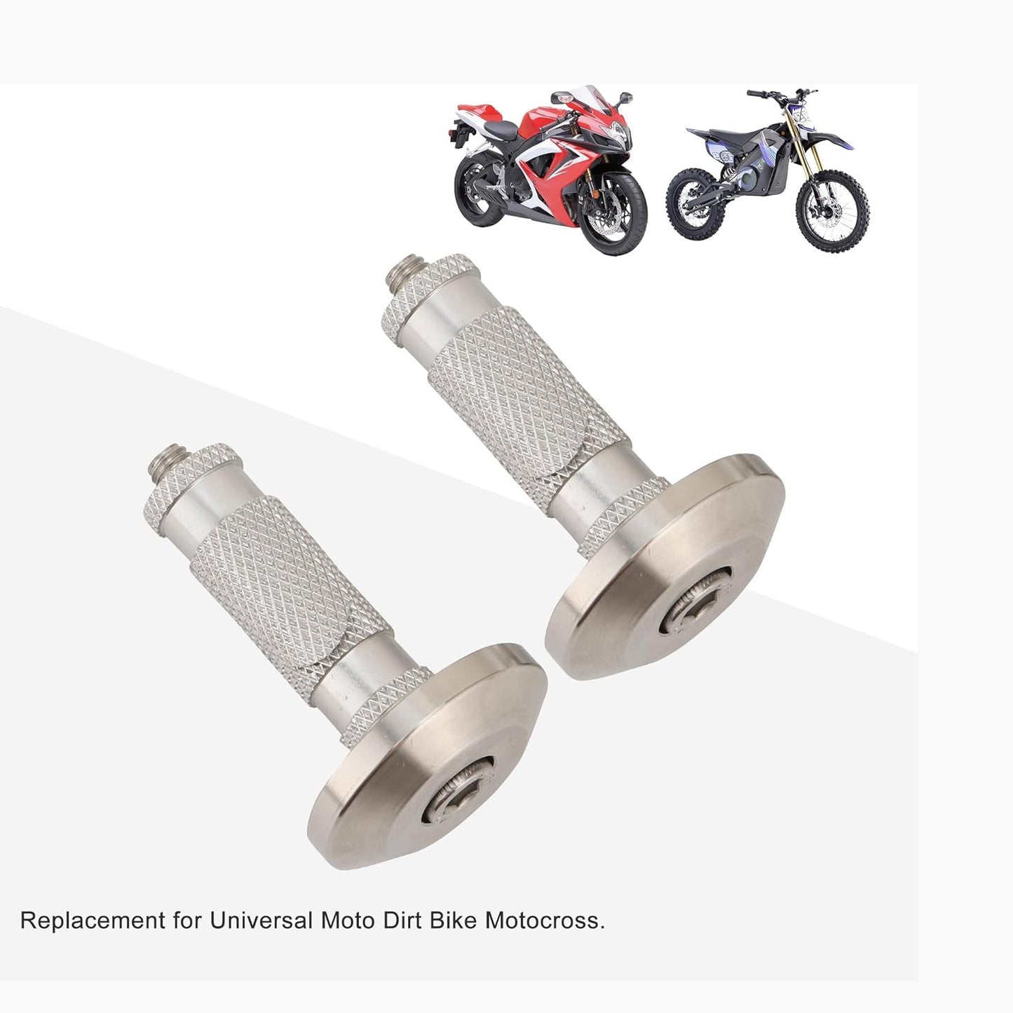 GOOFIT Motorcycle Accessories Handle Bar Grips End Cap Plug Replacement for Universal Moto Dirt Bike Motocross