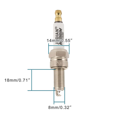 GOOFIT Motorcycle CR8E Spark Plug Replacement for YFZ450 YZ250F YZ450F 2004-2009 94701-00411 92070-0019