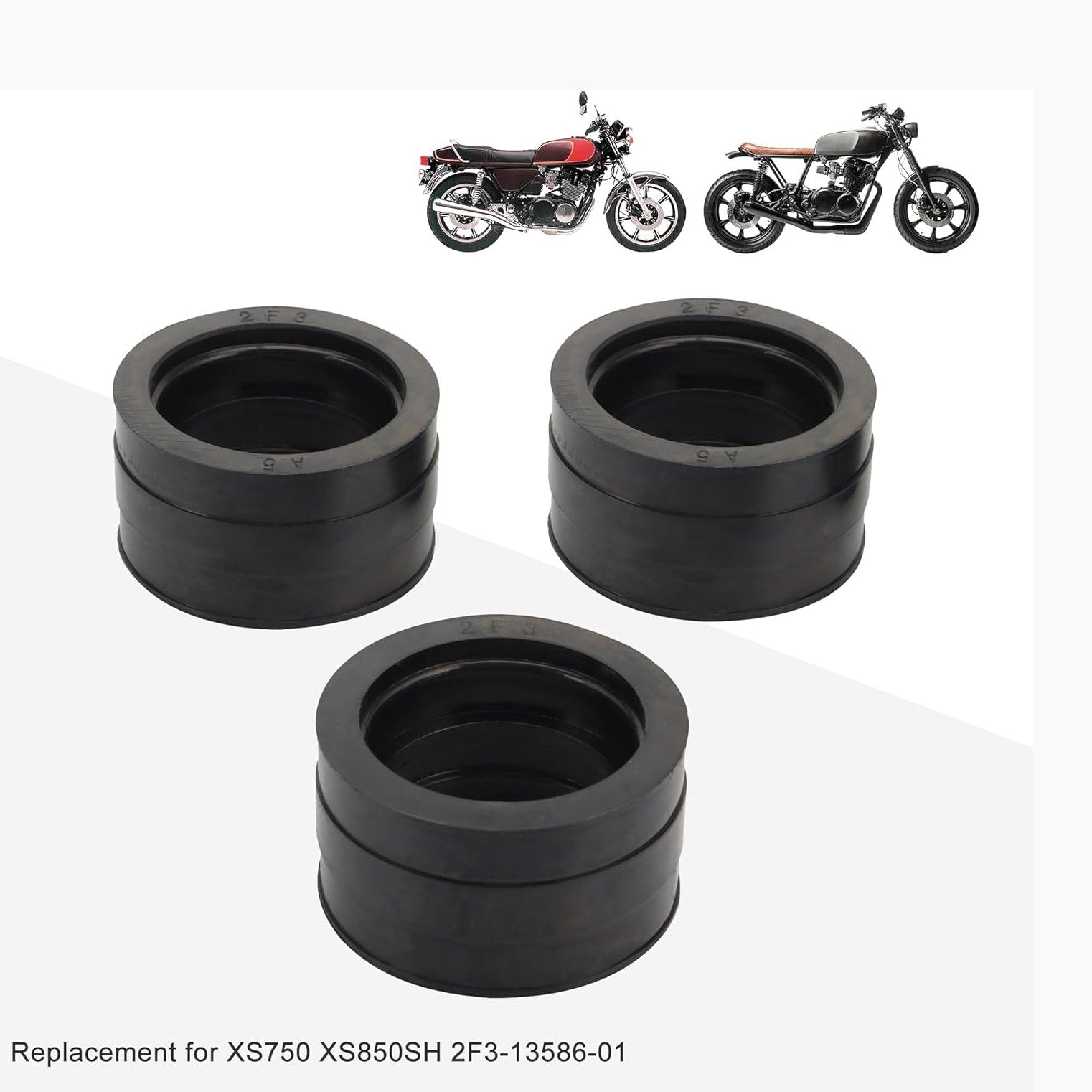 GOOFIT Motorcycle Carburetor Intake Manifold Boot Joint Replacement for XS750 XS850SH 2F3-13586-01