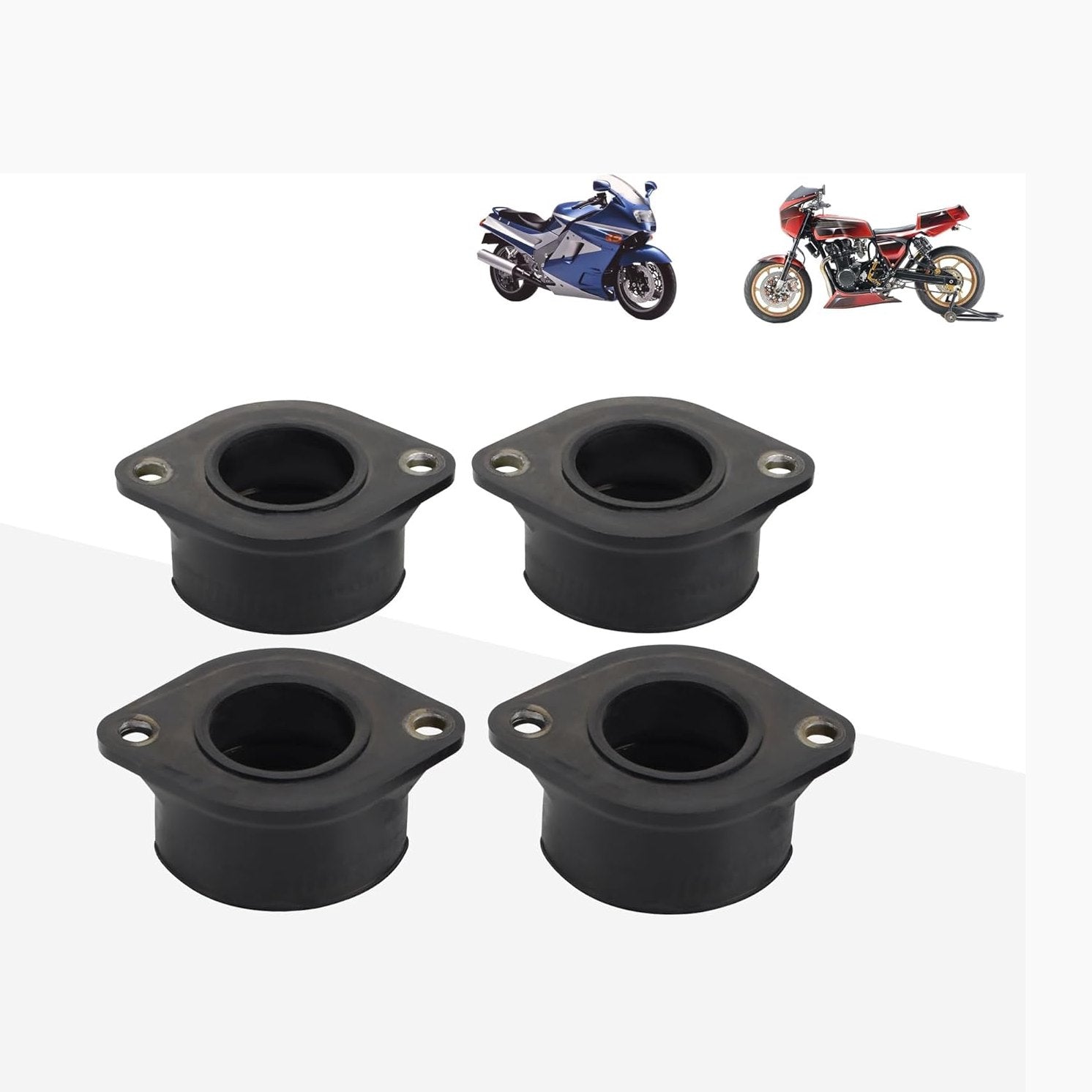 GOOFIT Motorcycle Carburetor Intake Manifold Boot Interface Adapter Replacement for GPZ1100 ZXT10A KZ1000 ZX1100 16065-1131