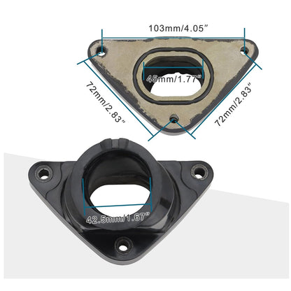 GOOFIT Motorcycle Carburetor Intake Manifold Interface Inlet Pipe Replacement for TRX400 TRX400EX TRX400X