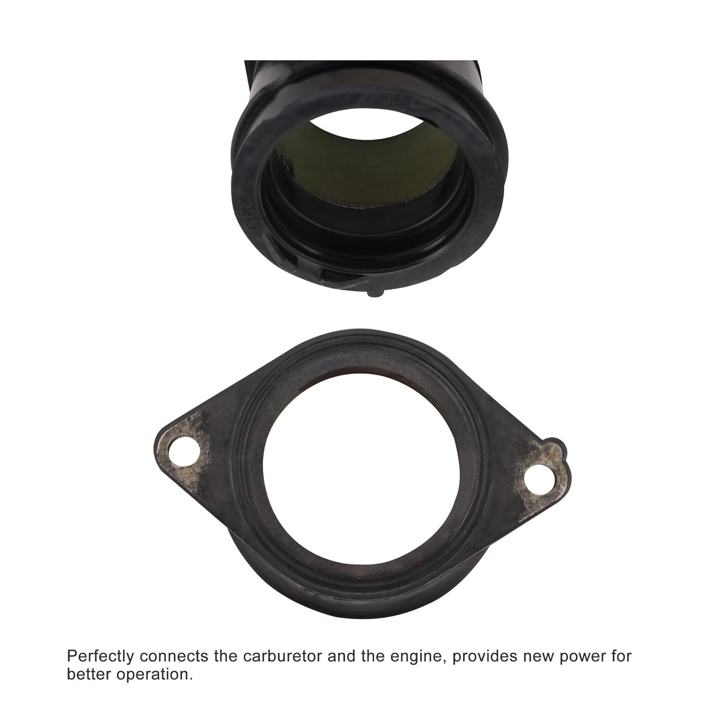 GOOFIT Motorcycle Carburetor Intake Manifold Rubber Interface Rubber Joint Replacement for WR450F YZ450F YZ450F 33D-13597-00 33D-13597-10