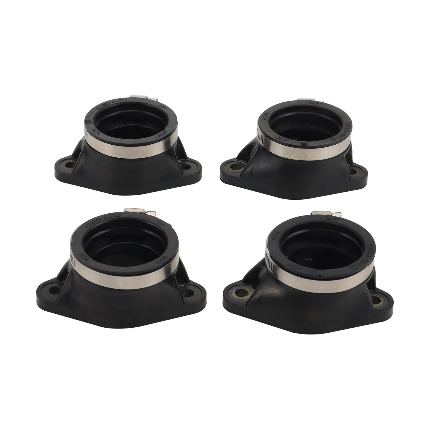 GOOFIT Motorcycle Carburetor Intake Pipe Manifold Adapter Boot Joint Replacement for GSXR750 GR77A GSX750F GSX750 13101-17C01 13102-17C01 13103-17C01 13104-17C01