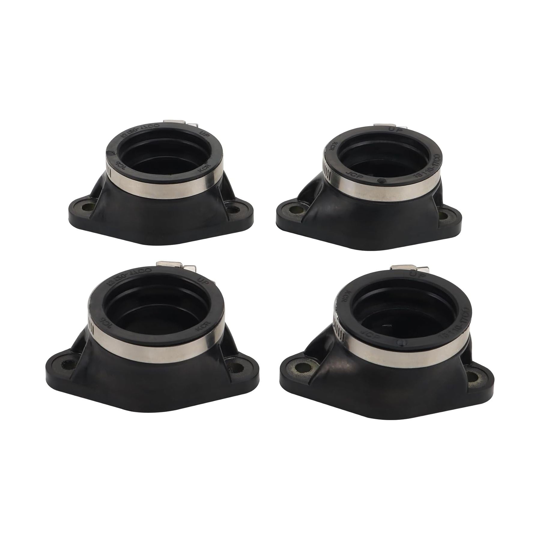 GOOFIT Motorcycle Carburetor Intake Pipe Manifold Adapter Boot Joint Replacement for GSXR750 GR77A GSX750F GSX750 13101-17C01 13102-17C01 13103-17C01 13104-17C01