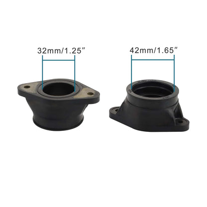 GOOFIT Motorcycle Carburetor Intake Pipe Manifold Adapter Boot Joint Replacement for GSXR750 GR77A GSX750F GSX750 13101-17C01 13102-17C01 13103-17C01 13104-17C01
