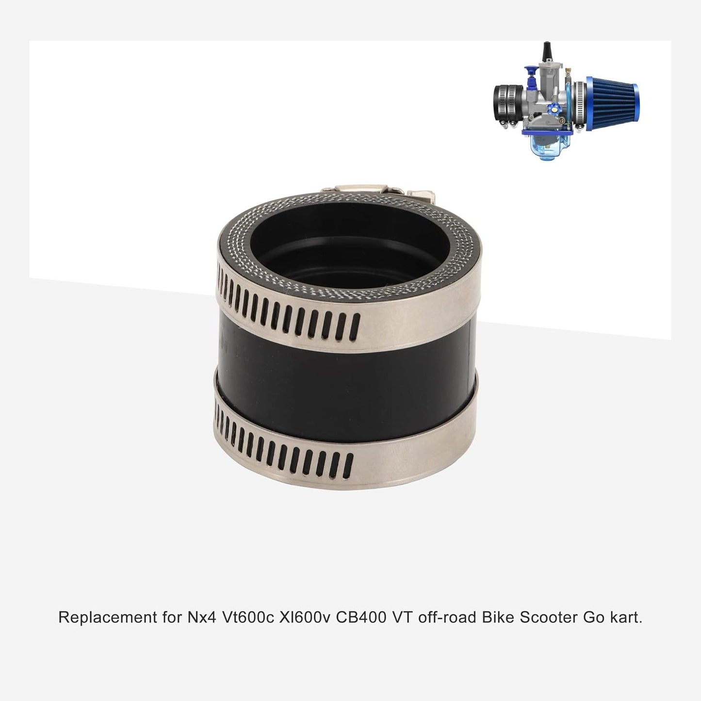 GOOFIT Motorcycle Carburetor Interface Intake Manifold Adapter Joint Boots Replacement for PE PWK carburetor