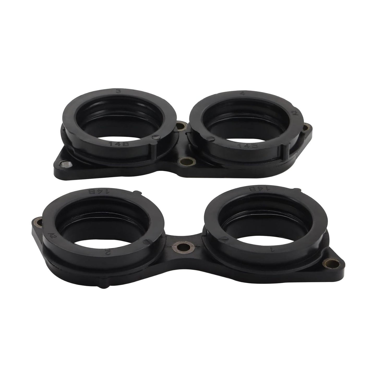 GOOFIT Motorcycle Carburetors Adapter Inlet Pipe Comp Replacement for YZF R1 R1 2009-2014 14B-13595-00 14B-13596-00