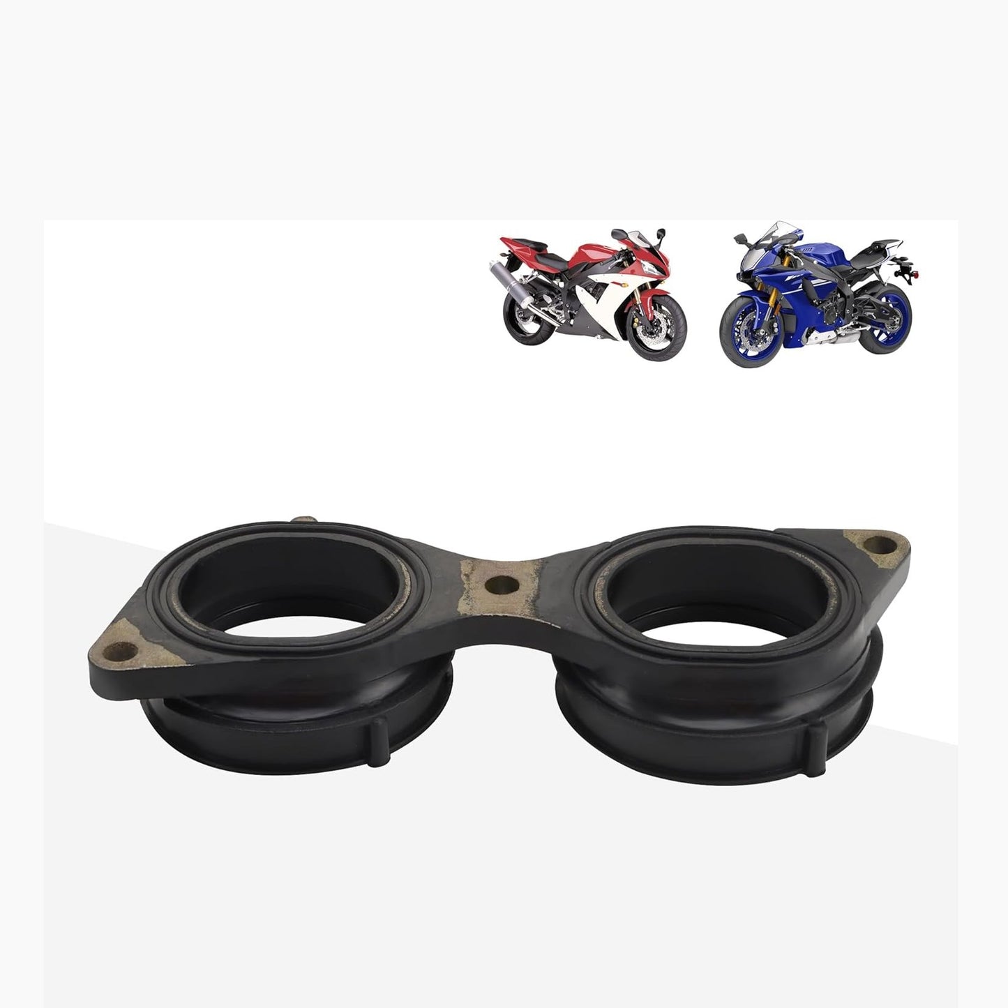 GOOFIT Motorcycle Carburetors Adapter Inlet Pipe Comp Replacement for YZF R1 R1 2009-2014 14B-13595-00 14B-13596-00