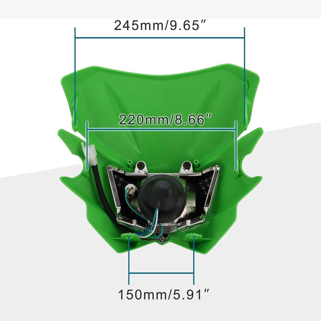 GOOFIT Motorcycle Dirt Bike Universal Headlights Fairing Light Headlamp for KX125 KX250 KXF250 KXF450 KLX200 KLX250 KLX450