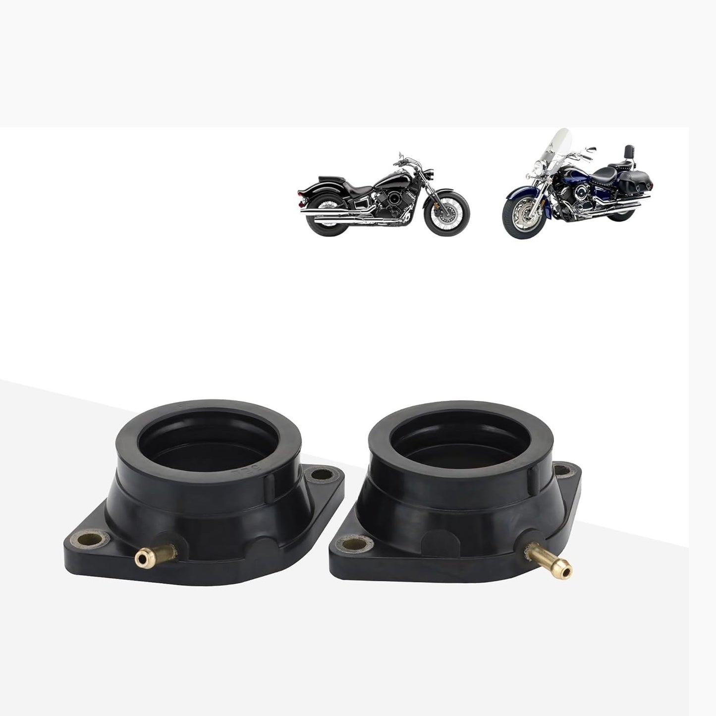 GOOFIT Motorcycle Engine Part Air Intake Manifold Pipe Inlet Carburetor adapter Replacement for XVS BT1100 XVS1100AT V-Star XVS1100A 5EL-13586-00