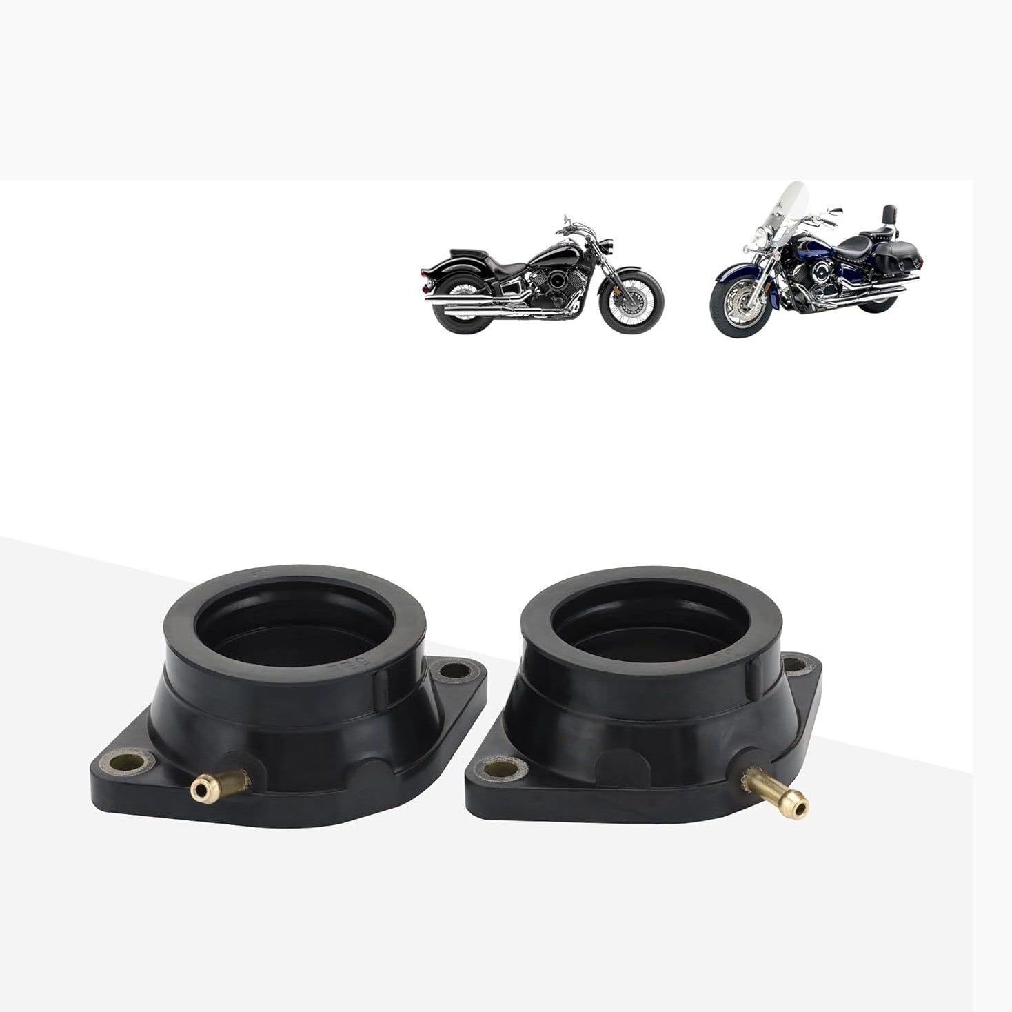 GOOFIT Motorcycle Engine Part Air Intake Manifold Pipe Inlet Carburetor adapter Replacement for XVS BT1100 XVS1100AT V-Star XVS1100A 5EL-13586-00