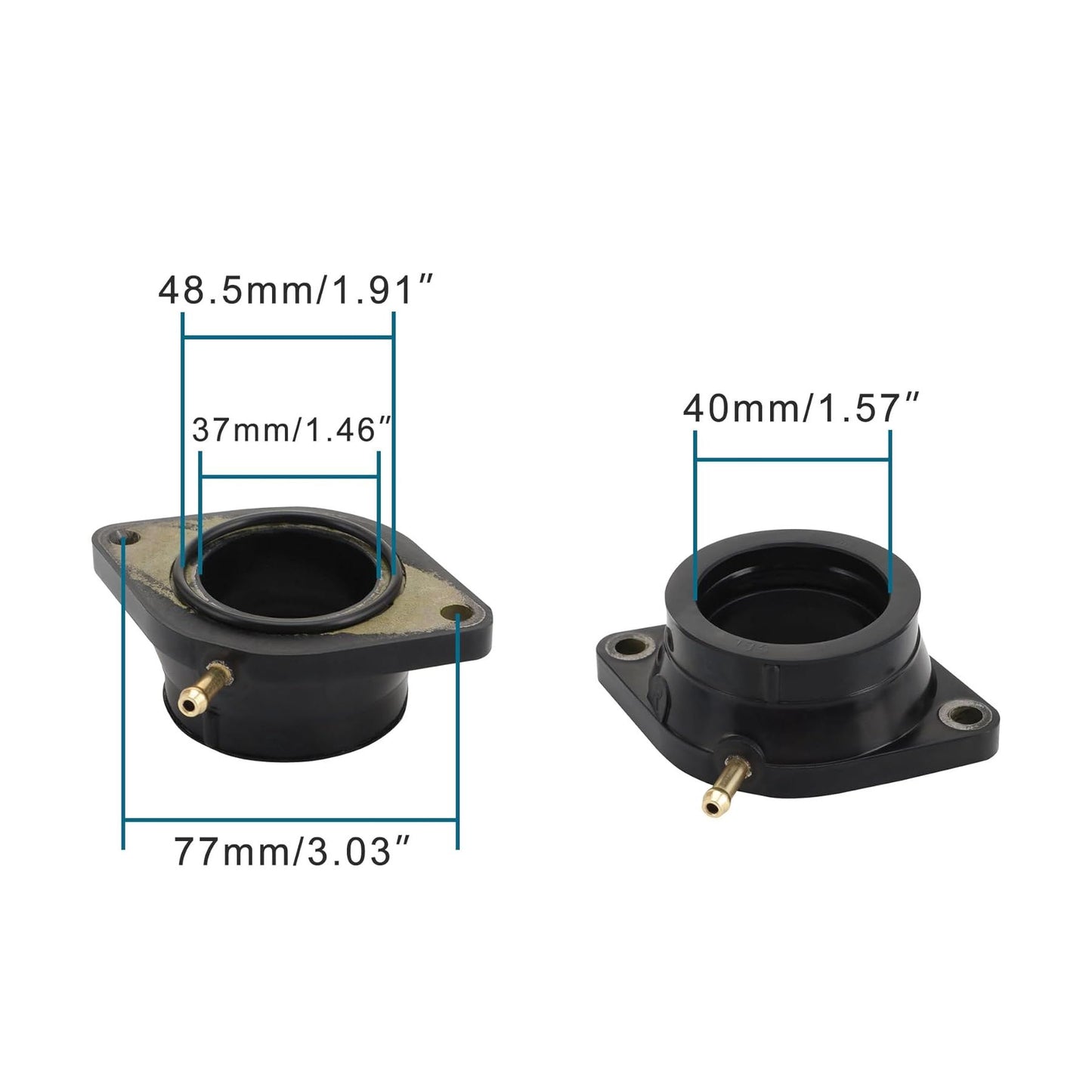 GOOFIT Motorcycle Engine Part Air Intake Manifold Pipe Inlet Carburetor adapter Replacement for XVS BT1100 XVS1100AT V-Star XVS1100A 5EL-13586-00