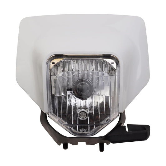 GOOFIT Motorcycle Headlamp Headlight for Universal Off-road Dirt Pit Bike Head Lamp Light White