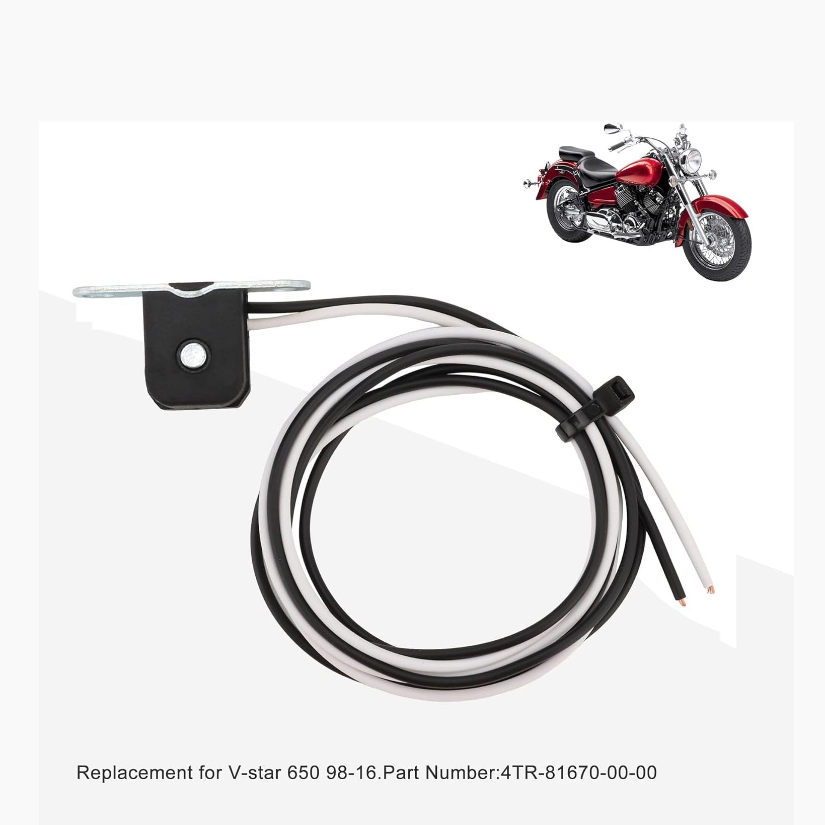 GOOFIT Motorcycle Ignition Pickup Coil Stator Trigger Replacement for V-star 650 98-16 4TR-81670-00-00