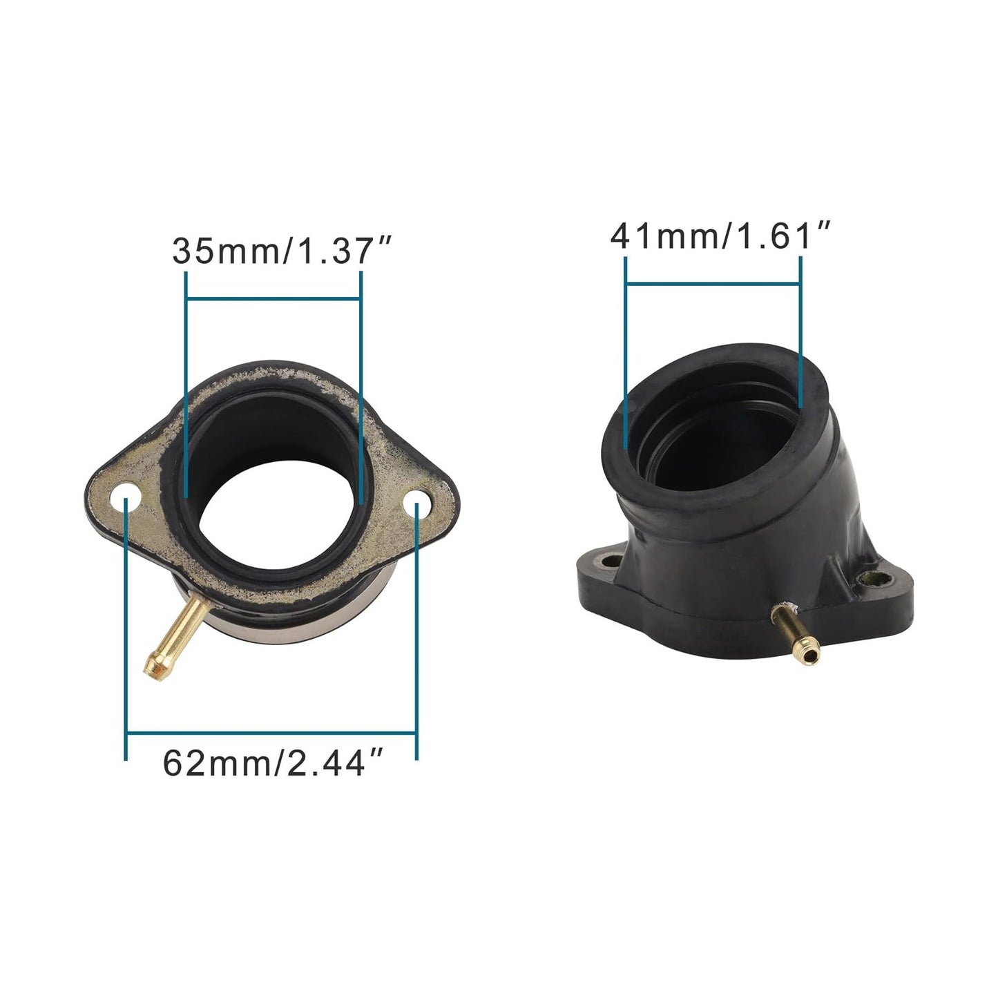 GOOFIT Motorcycle Intake Interface Pipe Joint Manifold Replacement for XJ1100 XS1100 XS1100L XS1100S OEM:2H7-13586-00