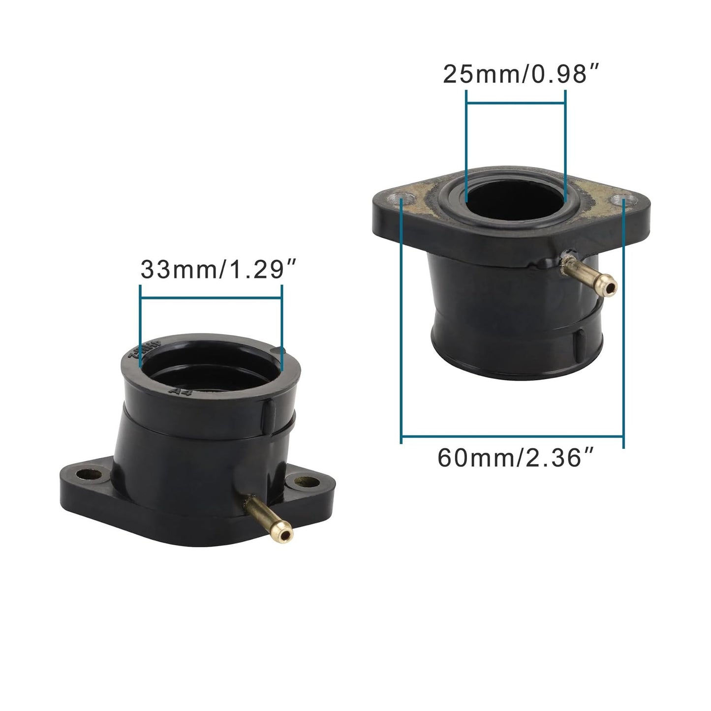 GOOFIT Motorcycle Intake Manifold Carburetor Adapted Interface Replacement for XJR400 1993-1999 4HM-13586-00 4HM-13596-00