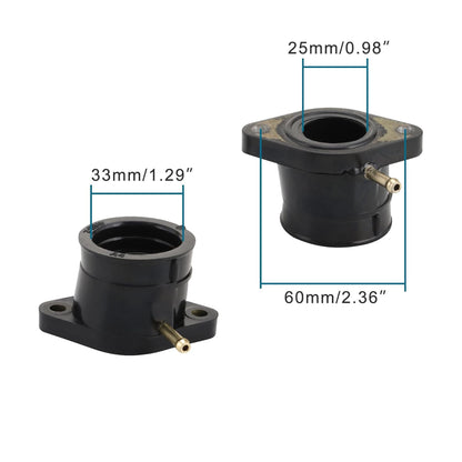 GOOFIT Motorcycle Intake Manifold Carburetor Adapted Interface Replacement for XJR400 1993-1999 4HM-13586-00 4HM-13596-00