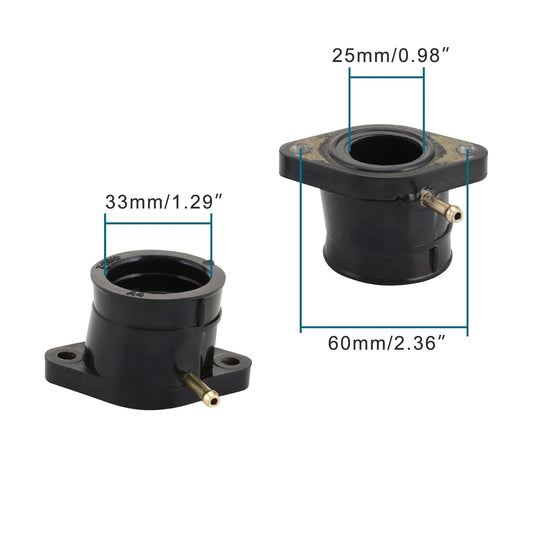 GOOFIT Motorcycle Intake Manifold Carburetor Adapted Interface Replacement for XJR400 1993-1999 4HM-13586-00 4HM-13596-00