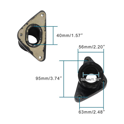 GOOFIT Motorcycle Intake Manifold Replacement for Nx4 Vt600c Xl600v CB400 VT off-road Bike Scooter Go kart