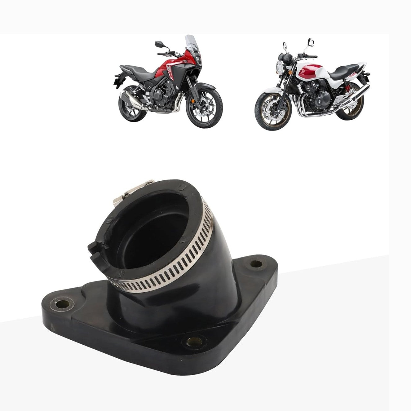 GOOFIT Motorcycle Intake Manifold Replacement for Nx4 Vt600c Xl600v CB400 VT off-road Bike Scooter Go kart