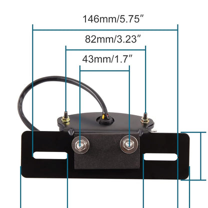 GOOFIT Motorcycle LED Tail Light Integrated License Plate Rear Brake Lamp Cafe Racer Bobber Smoky Lens（Red）