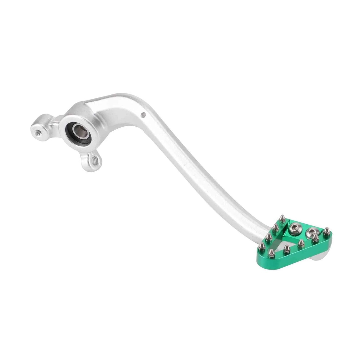 GOOFIT Motorcycle Silver White Rod Green Head Brake Pedal Replacement for KVI K16 K18 Constant Ship Air Cooled NC Off road Vehicle - goofitmoto